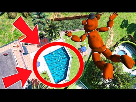 CAN WITHERED FREDDY STUNT LAND IN A POOL OF CHICAS? (GTA 5 Mods For Kids FNAF Funny Moments) - UCdZoVLv1XHLLLJTSNcifuDQ