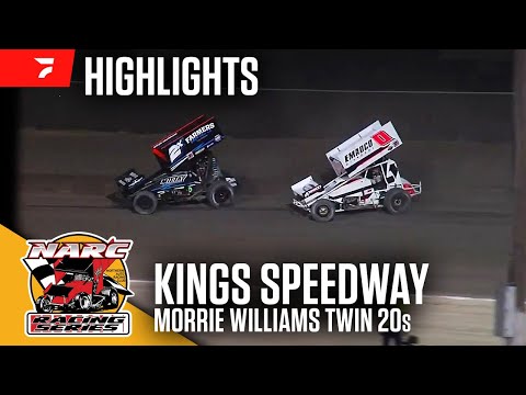 Morrie Williams Memorial Twin 20s | NARC 410 Sprints at Kings Speedway 10/5/24 | Highlights - dirt track racing video image