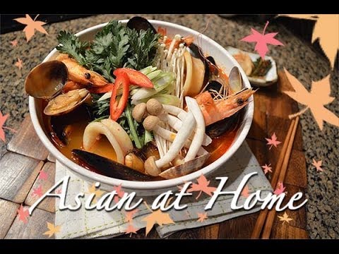 Soup Recipe : Korean Spicy Seafood Soup : Asian at Home Hosted by Seonkyoung Longest - UCIvA9ZGeoR6CH2e0DZtvxzw