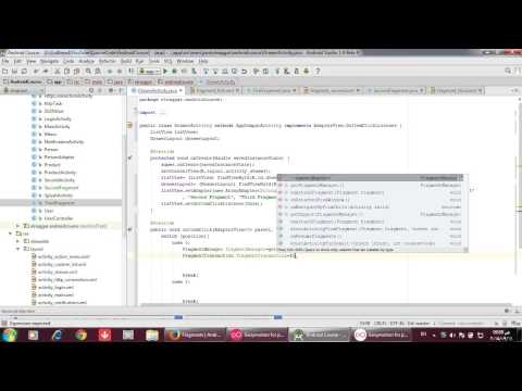 كورس برمجة تطبيقات الاندرويد  30 Ceate Fragment and use it With Navigation Drawer
