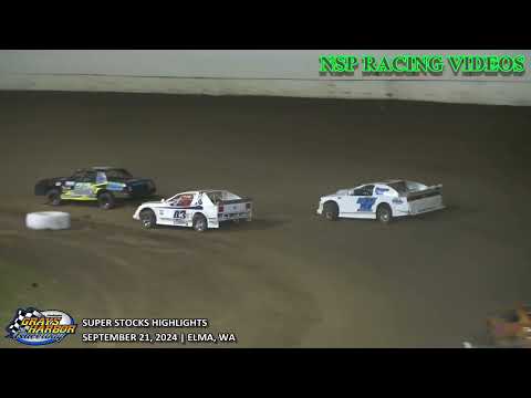 September 21, 2024 Super Stocks Highlights Grays Harbor Raceway - dirt track racing video image