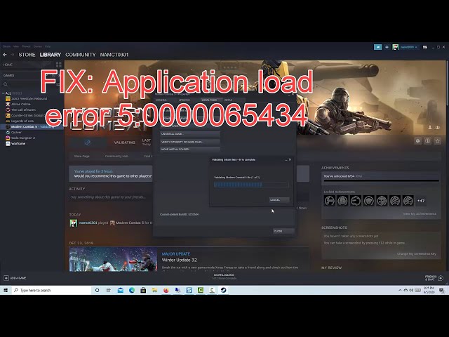 Fix: Application Load Error 5:0000065434 On Steam [2023]