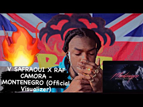 SAFRAOUI X RAF CAMORA - MONTENEGRO (Official Visualizer) AMERICAN REACTION