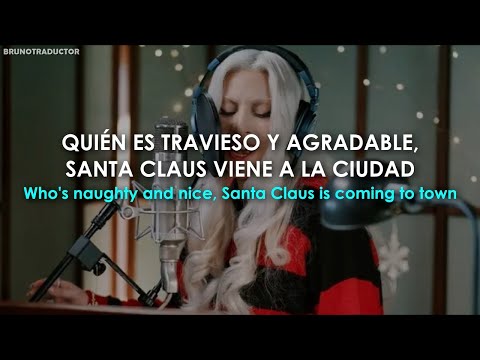 Lady Gaga - Santa Claus Is Coming To Town // Lyrics + Español