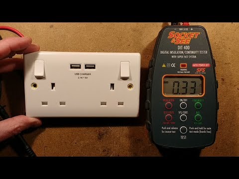 500V insulation test of a British General USB socket. - UCtM5z2gkrGRuWd0JQMx76qA