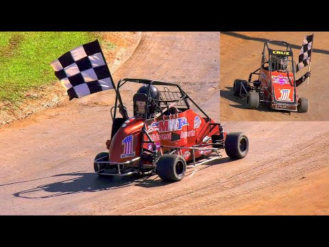 Junior Quarter Midgets race 19 # Laang Speedway 28-4-2024 - dirt track racing video image