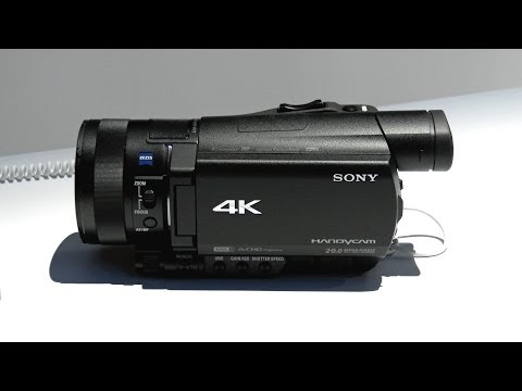 Sony AX100 4K Camcorder Hands-On! (CES 2014) - UCsTcErHg8oDvUnTzoqsYeNw