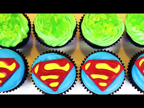 HOW TO MAKE SUPERMAN CUPCAKES - NERDY NUMMIES - UCjwmbv6NE4mOh8Z8VhPUx1Q