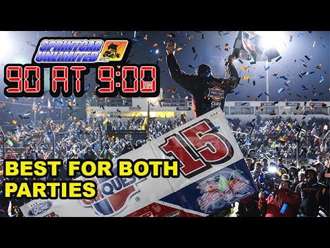 SprintCarUnlimited 90 at 9 for Wednesday, August 13th: Schatz-TSR split is the best thing for both - dirt track racing video image
