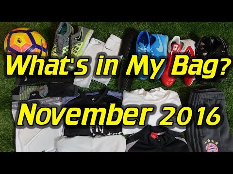 What's In My Soccer Bag - November 2016 - UCUU3lMXc6iDrQw4eZen8COQ