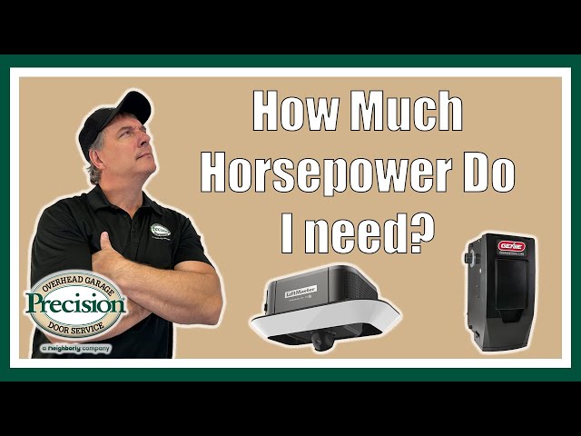 What Size Garage Door Opener Do I Need?