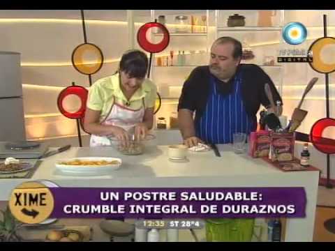 Postre saludable: Crumble integral de duraznos. - UCb8W2JPNwMtV4xA0LFb3LUw