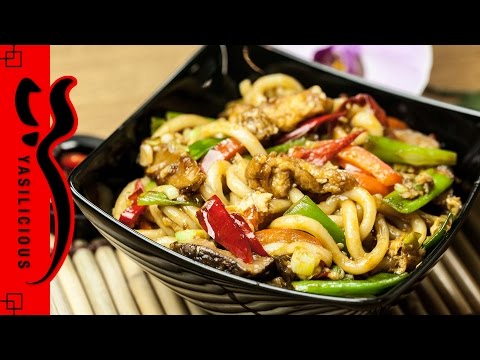 gebratene UDON NUDELN mit HOISINSAUCE nach Asiaart – vegetarisch / vegan - UC990hStWQ3tgj1Zk_ASTRoQ