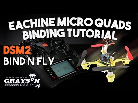 How to Bind Eachine Micro Quad to Spectrum Radio - Binding Micro Quad to DX9, Dx8, Dx6 - UCf_qcnFVTGkC54qYmuLdUKA