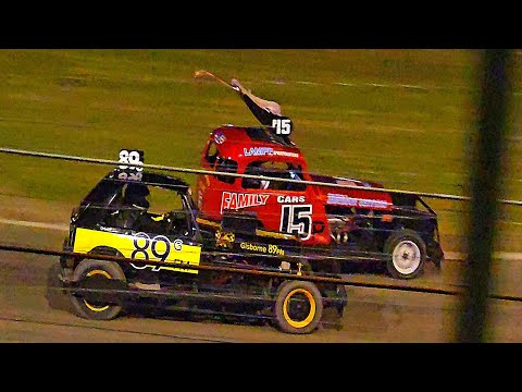 Awapuni Speedway - Golden Oldies Classic Stockcars - 28/2/25 - dirt track racing video image