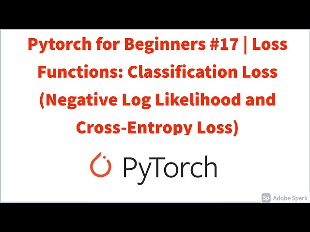 How to Use Pytorch to Prevent NLL Loss