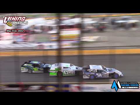 Viking Speedway WISSOTA Midwest Modified A-Main (5/21/22) - dirt track racing video image