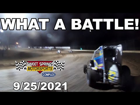 WHAT A BATTLE! - 600cc Micro Sprint Car Racing at Sweet Springs Motorsports Complex: 9/25/2021 - dirt track racing video image