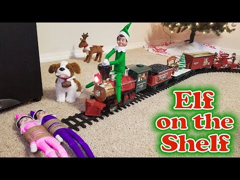 Bangnam Com Bangnam Com Purple Pink Elf On The Shelf Green Prankster Elf Rides The Train Day 12