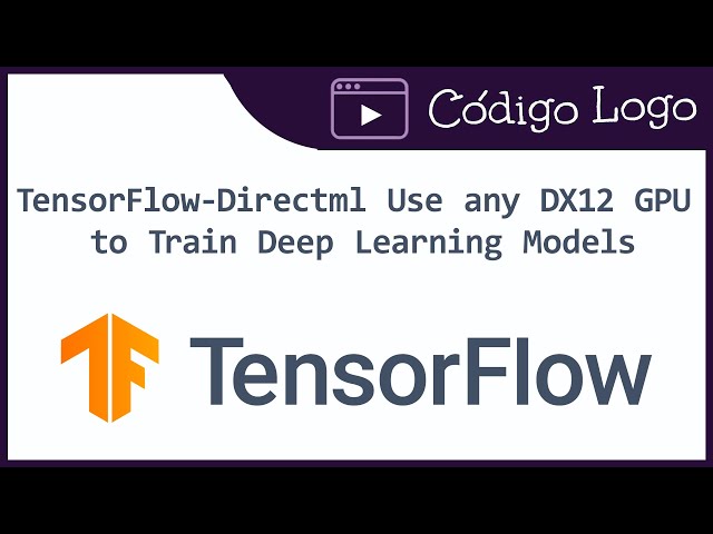 TensorFlow DirectML on AMD