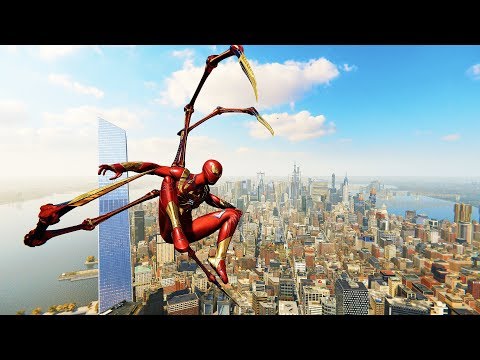 Spider-Man PS4 - Classic Iron Spider Armor Combat & Free Roam Gameplay - UCX6_bRLus1PepJRFfgrE-yw