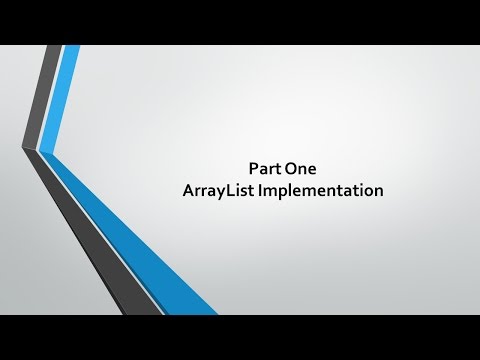 Data Structures - 3 ArrayList Implementation Part Two