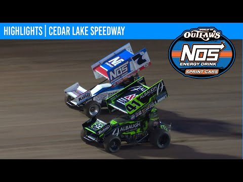 World of Outlaws NOS Energy Drink Sprint Cars | Cedar Lake Speedway | June 28, 2025 | HIGHLIGHTS - dirt track racing video image