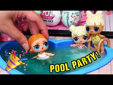 LOL Surprise Doll House Pool Party ! Toys and Dolls Fun for Kids | SWTAD - UCGcltwAa9xthAVTMF2ZrRYg