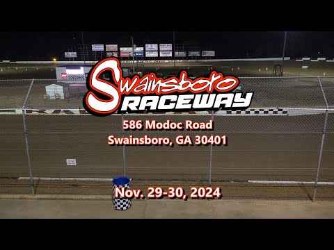 HIGHLIGHTS Swainsboro Raceway Nov 29 30, 2024 - dirt track racing video image