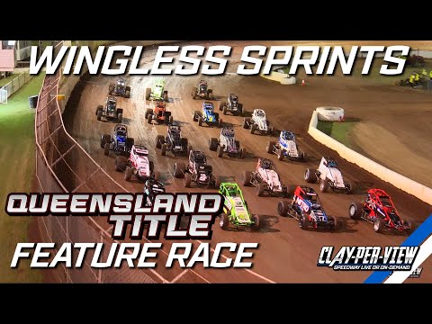 Wingless Sprints | Queensland Title - Toowoomba - 13th Jan 2024 | Clay-Per-View - dirt track racing video image