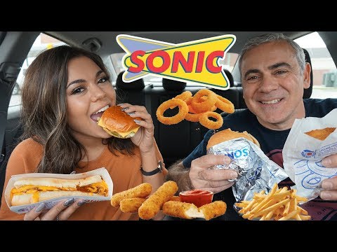 SONIC MUKBANG! (BURGERS, CHILI CHEESE DOG, ONION RINGS, MOZZ STICKS) YUMM! - UCrm-qtg2eXZ7MceH7m21uog