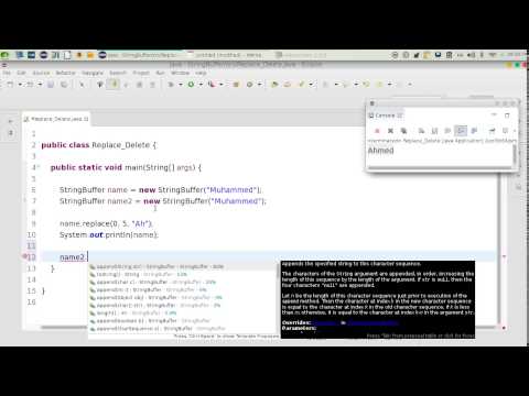 13 Java advanced StrinBuffer methods الدوال الموجودة في سترينك بفر