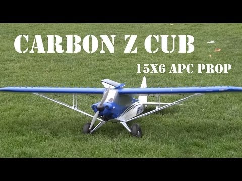 E-Flite Carbon Z Cub PNP with 15x6 APC prop, no more noise! - UCArUHW6JejplPvXW39ua-hQ