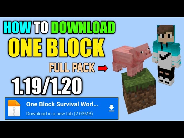 One Block - Minecraft Map - 1.13 1.19