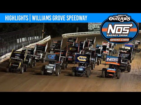 World of Outlaws NOS Energy Drink Sprint Cars Williams Grove Speedway July 23, 2022 | HIGHLIGHTS - dirt track racing video image