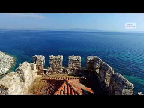 Η θέα από το παράθυρο ενός αγωνιστή του 1821 | Byzantine tower of Nea Fokaia Greece Drone - UCyly0SkVXoQ3nHbKj1QignA