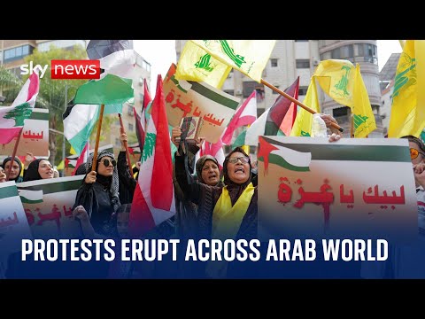 Israel-Hamas war: Protests erupt across the Arab world in support of Palestinians