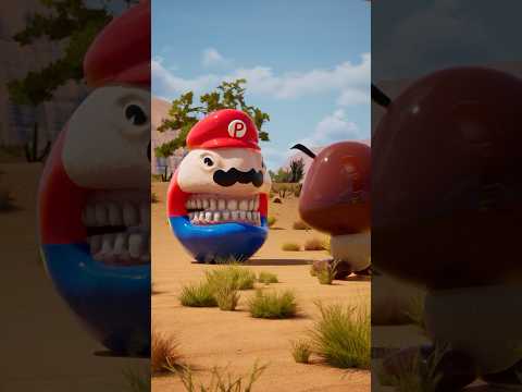 pac-man Mario World 1-1 part1 #pacman #mario #shorts