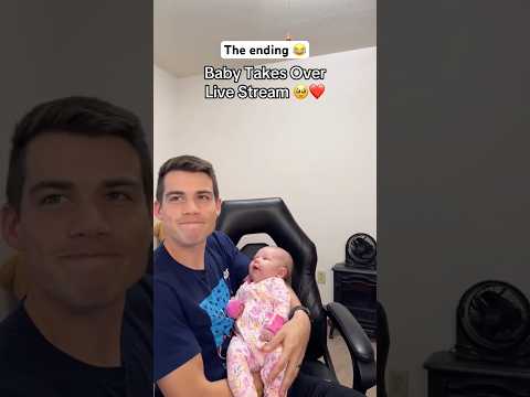 Our baby took over the live stream ❤️ #shorts