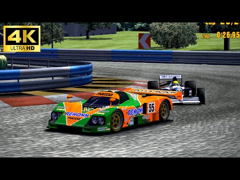 PS2【グランツーリスモ3】4K !! マツダ787BでF1レースに挑んだら、92年F1モナコ終盤とほぼ同じ状況になったwww セナのプレッシャーに耐えろ ローマサーキット GT3 4K60 #14