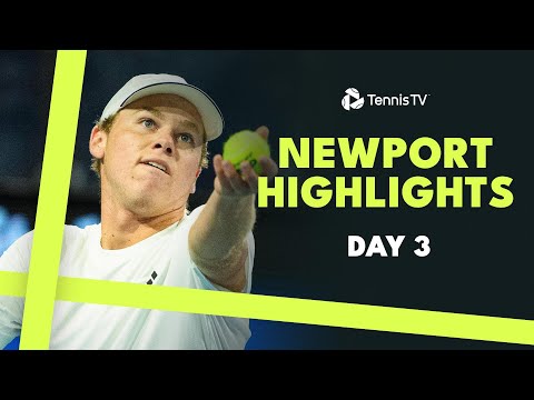 Opelka Battles Mannarino; Michelsen, Eubanks & Giron Headline | 2024 Newport Day 3 Highlights