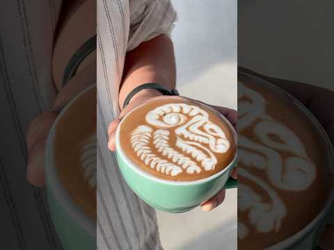 Goat head latteart #coffee #latteart #goat #shorts #shortvideo #viral #barista