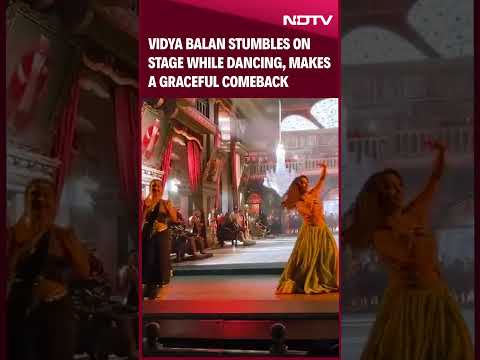 Vidya Balan | Vidya Balan Stumbles On Stage While Dancing, Makes A Graceful Comeback