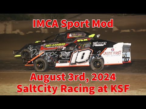 SaltCity Racing at KSF IMCA Sport Mod 08/03/24 #10 Alex Wiens - dirt track racing video image