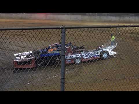 09/11/21 602 Sportsman Late Model Feature Race - 6 car pile up - Patriots Park Raceway - dirt track racing video image