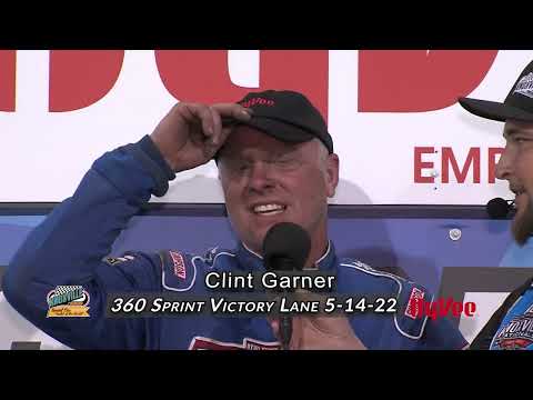 Knoxville Raceway 360 Victory Lane #1 / Clint Garner / May 14, 2022 - dirt track racing video image