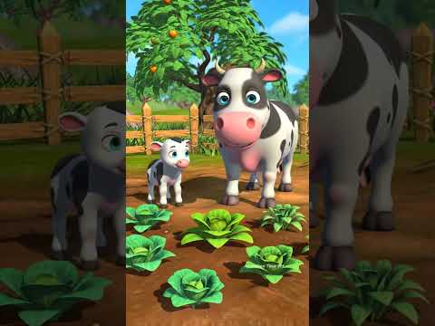 mehanatee gaay aur usaka samajhadaar bachhada 🐄🌱#ai#youtubeshorts