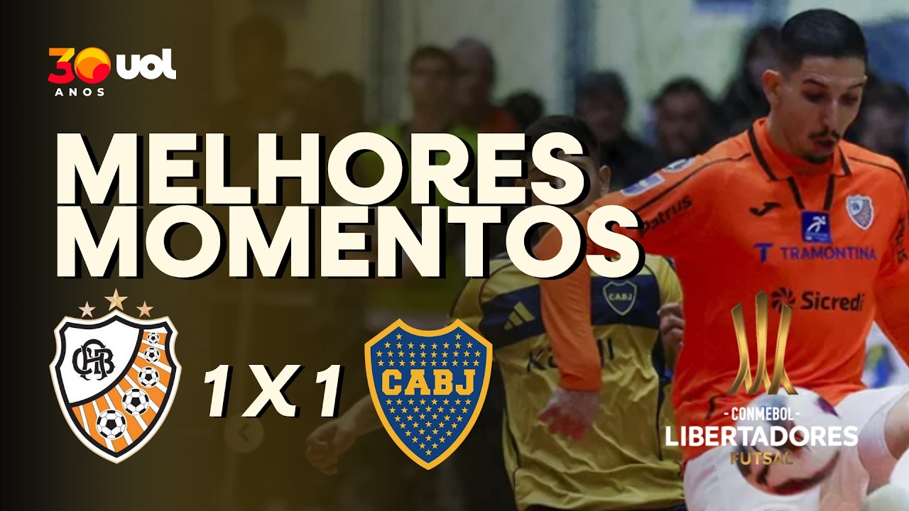 CARLOS BARBOSA 1 X 1 BOCA JRS. | MELHORES MOMENTOS | JOGO 3 FASE DE GRUPOS LIBERTADORES FUTSAL 2026