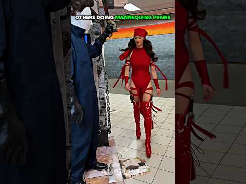 Others doing mannequin prank Vs This Guy ☠️ #edit #pranks #trending #trollface #troll