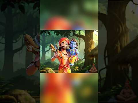 भक्ति का शिकार – शिकारी और श्रीकृष्ण की अनोखी कथा 🙏✨#ai #krishna #shorts